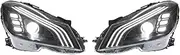 LED Front Lights Compatible For Benz W204 Headlights 2007-2010 C300 C260 C200 LED Car Headlight DRL Turn Signal Modified Auto Accessories(For Original Xenon,11-14)