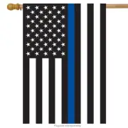 Briarwood Lane Thin Blue Line Police House Flag 28" X 40"