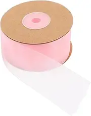 OATIPHO 1 Roll Sheer Chiffon Ribbon for DIY Crafting and Flower Bouquets Elegant Transparent Organza Ribbon for Present Wrapping and Decorative Projects Soft and Reusable