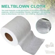 Filter Fabric Meltblown Nonwoven Fabric Cloth Material Middle Layer Filter Fabric DIY Kit with Ear Cord Nose Stand,50M
