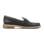 [Golden Goose] Golden Goose-Black Leather Jerry Loafers-Uomo 42 IT