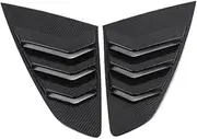 Car Rear Window Louver Shutter Side Vent Cover Trim Compatible for Volkswagen Arteon 2018-2024 Carbon Fiber/Black Exterior Accessories(Carbon Fiber Look)