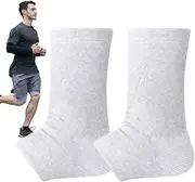 Ankle Support Sleeve | Soft Compression Socks,Multi-Functional Arch Support Tool, Breathable Fabric, Foot Relief Brace for Men, Women, Soccer, Tennis, Cycling, Hiking