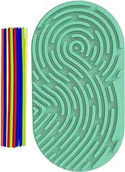 Perfeclan Fidget Sensory Activity Board, Improve Children's Hands on Ability Learning Toy, Fidget Board for Birthday Gift Holiday, Light Green