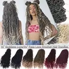 AU Goddess Faux Locs Dreadlocks Twist Crochet Braids Curly Ends Hair Extensions