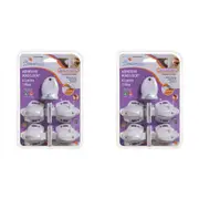 2PK Dreambaby Adhesive Magnetic Child Safety Cabinet/Drawer Lock 4 Locks 1 Key