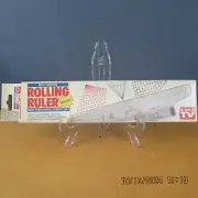 Vintage Rolling Ruler 12" Professional Multi-Function Drafting Tool for Drawing