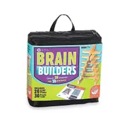 Mindware Keva Brain Builders Building Wooden Planks Puzzle Cards w/ Bag Kids 7y+