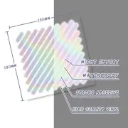 Reflective Frame Stickers Safety Decal MTB Bike Mountain Biking Holographic