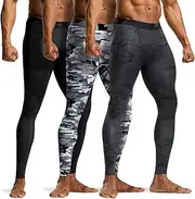 [TSLA] Men's Compression Pants, Cool Dry Athletic Workout Running Tights Leggings with Pocket/Non-Pocket