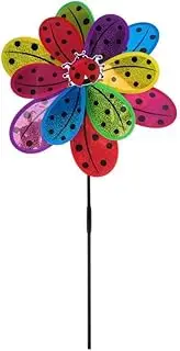 Leona Co 8cm x 72cm Pinwheels Outdoor Wind Spinners Yard Garden, Multi-Colour Lawn Pinwheels Bulk Wind Toys for Kids, Colorful Flower Windmill Decorative Pinwheel