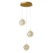 Vencha Gem 3 Light LED Glass Pendant