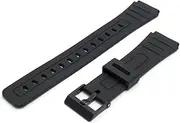 [WatchWatchWatch] Replacement Watch Strap 18mm Black Resin to fit Casio F91, F105, F94, strap