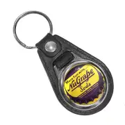NuGrape Soda Imitation Grape Flavor Soda Cola Bottle Round Faux Leather Key Ring