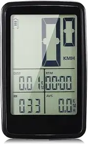 REFENG Bike Speedometer, USB Rechargeable Wireless Bike Cycling Computer Bicycle Speedometer Odometer