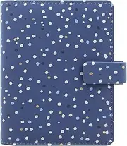 Filofax Indigo Pocket Organiser Snow Diary, Blue/Grey, 2022