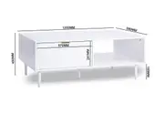 HENSLEY White Coffee Table