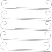 10pcs Metal Garden Flower Hook Stakes Plant Label Holders Garden Stake Hooks for Nursery Plant Tags Decorative Name Tags for Outdoor Decor