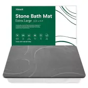 XMarrat Large Stone Bath Mat, Super Absorbent Diatomaceous Earth Bath Mat Lar...