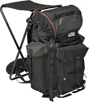 Abu Garcia Fishing Rucksack with Built-in Chair – Heavy-Duty, Water-Resistent Backpack for Anglers, Carp Fishing, Sea Fishing, Camping & Outdoor Adventures, Available in