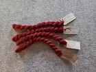 Lot 4 Silk & Ivory Tapestry Yarn Wool Silk Blend Color 14 Burgundy 28.8 Yds