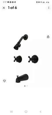Kingston Brass KB245AX Magellan Twin Handle Tub & Shower Faucet Victorian