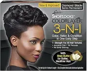 Lusters Shortlooks Colorlaxer 3-N-1 Semi-Perm Diamond Black (Pack of 2)