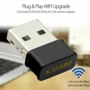 Wireless Lan USB PC WiFi Adapter Network 802.11AC 1200Mbps Dual Band 2.4G 5GG