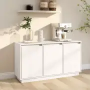 NNEVL Sideboard White 111x34x60 cm Solid Wood Pine