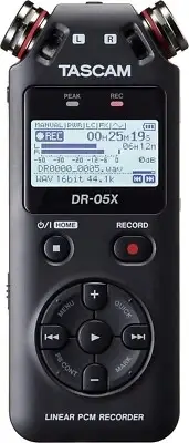 TASCAM DR-05X Tascam 05X Stereo Handheld Digital Audio Recorder with USB Audio I