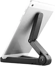 Tablet Stand Holder Foldable Adjustable Angle Support Bracket Mount for iPad Android Kindle e-Book PC Mobile Phone Holder,Black