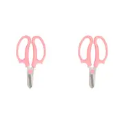 2PK Annabel Trends Garden Plant/Flower Scissors Leaves/Herbs Trimmer 18cm Pink