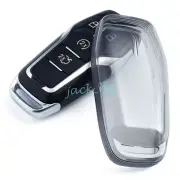 Black Transparent Smart Key Fob Case Cover For Ford Fusion Explorer Edge F150