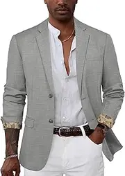 [GRACE KARIN] Men's Casual Blazer Sport Coat Lightweight 2 Button Business Suit Jackets