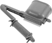 DEARMAMY Multi Functional Hair Dye Comb with Roller Teeth for Precise Coloring Semi Automatic Dye Brush Tool for Home DIY Salon Use Suitable for All Hair Textures Portable Grey Tinting