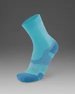 Vectr Light Cushion Crew Socks, 2XU, XL, Retro Blue/Azure Blue, Unisex