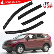 Tape On Fit For Honda CR-V 2012-2016 Window Visor Sun Rain Guard Vent Deflectors
