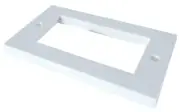 4 PORT AV FACEPLATE FLAT EDGE - 20-0002