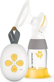 Medela Solo Single Electric Breast Pump, More Milk in Less Time, Featuring Personal Fit Flex Shields and 2-Phase Expression Technology