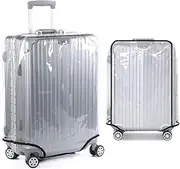 [Granmagazz] 30" PVC Travel Luggage Suitcase Case Cover Waterproof Luggage Protective Cover, Clear PVC Travel Suitcase Cover Protectors,Luggage Cover Suitcase Protector Cover Dust Cover for Wheeled Suitcase