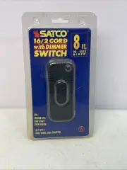 SATCO 93-5012 SLIDE - TABLE TOP LAMP DIMMER, RATED 300W - 120V 2.5A BLACK New