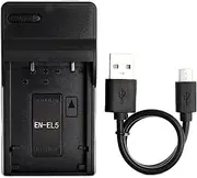 EN-EL5 USB Charger for Nikon Coolpix 3700, 4200, 5200, 5900, 7900, P100, P3, P4, P500, P5000, P510, P5100, P520, P6000, P80, P90, S10 Camera and More