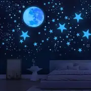 Glow in The Dark Stars for Ceiling,Star Decorations Bedroom,Kids Blue