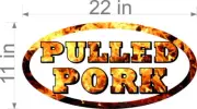 CLEARANCE SALE! TWO CORRUGATED PLASTIC SIGNS PULLED PORK