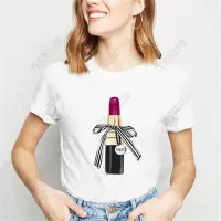 在飛比找蝦皮購物優惠-Sexy Lipstick T Shirt 時尚性感口紅印花