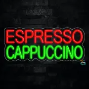 Espresso Cappuccino LED Neon Sign 24"L x 10"H #32245