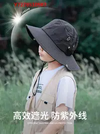 在飛比找Yahoo!奇摩拍賣優惠-牛仔帽兒童漁夫帽男童夏季戶外登山遮陽帽薄款速干西部牛仔防曬帽