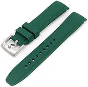[Yhmoo] WatchBands 20mm for Moonswatch Watch,Curved No Gap Silicone Strap,Compatible with Omega X Swatch Moonswatch Speedmaster Watch,Swatch Omega Moonswatch Speedmaster Watch Replacement Strap for Women Men
