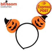 JDP258 Pumpkin With Witch Hat Headband Halloween Props Costume Accessory