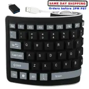 Foldable Silicone Keyboard USB Soft Waterproo Keyboard With Type-C Port Adapter